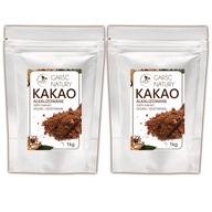 KAKAO NATURALNE CIEMNE Alkalizowane w Proszku 2 x 1kg Mocne Prawdziwe Kakao