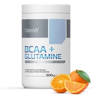 OstroVit Aminokwasy BCAA + Glutamine 500 g GLUTAMINA AMINO Leucyna Walina