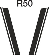 Mini Cooper Motorháztető Csíkok Matrica Szett R50/53