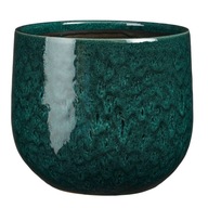 PAOLA ceramiczna osłonka ⌀ 25 cm - turkusowa