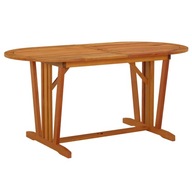 Záhradný stôl 160x85x75 cm masívne eukalyptové drevo