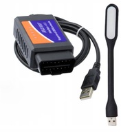 INTERFEJS ELM327 OBD2 KABEL + CAN USB