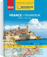 FRANCJA France atlas sp. A4 2024 atlas samochodo - turystyczny MICHELIN