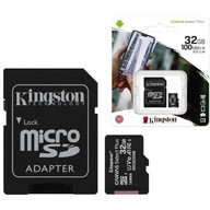 KARTA MICRO SD 32GB 100 MB/s + ADAPTER SD KINGSTON