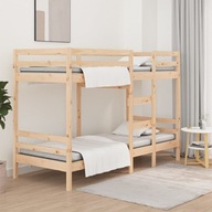 Łóżko piętrowe, 90x200 cm, lite drewno sosnowe Lum