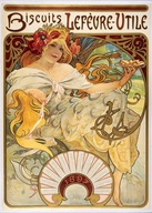 Puzzle 1000 dielikov. Alfons Mucha. Cookies Lefèvre-Utile, 1897