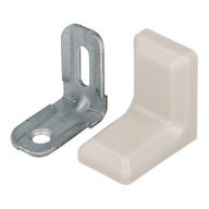 PL Nábytkový uholník, kovový držiak s nastaviteľným krytom Kašmír tmavý 100