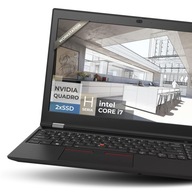 Mobilna stacja robocza LENOVO P52 6×i7|4×RAM|2×SSD| Nvidia QUADRO W11+MO365