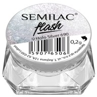 SEMILAC FLASH HOLO SILVER PYŁEK DO PAZNOKCI 690