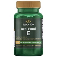 SWANSON Real Food E - Vitamín E prírodný 400 IU zo solárneho oleja