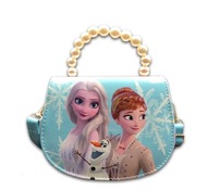ELSA ANNA OLAF Frozen II Disney torebka dla dziewczynki niebieska z paskiem