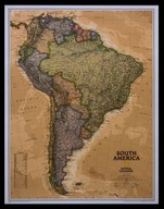 Ameryka Południowa mapa do wpinania PINBOARD