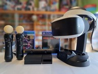 GOGLE SONY PLAYSTATION VR PS4 + KAMERA V2 + 2x MOVE + STAND + 2x GRA