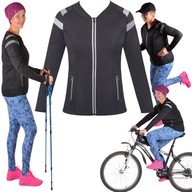 BLUZA KURTKA SOFTSHELL DAMSKA DO BIEGANIA NORDIC WALKING TREKKING ODBLASKI