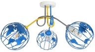 Lampa sufitowa żyrandol plafon loft globus dzieci kolorowa młodzieżowa E27