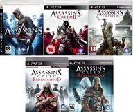 5 Gier Assassin's Creed I, II, III, Revelations, Brotherhood PS3