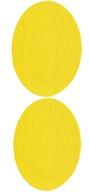 Łata Łaty bawełniana OWAL 2szt 14,5X10cm Żółty
