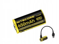 Akumulator Nitecore 650mAh Li-Ion Micro USB NL1665R