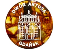 Bursztynowa moneta Dwór Artusa Gdańsk