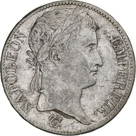 Francja, Napoleon I, 5 Francs, 1812, Limoges, Sreb