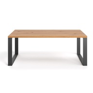 DSI-meble Stół loftowy dębowy MOVA 180x80 DĄB industrialny prostokątny