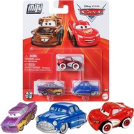 CARS AUTÁ MINI RACERS 3-PACK KOVOVÉ AUTÁ MATTEL CIKCAK MCQUEEN WÓJT