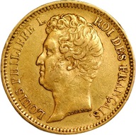 Francja 20 Franków 1831A Louis Philippe I