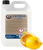 K2 EXPRESS PLUS Szampon samochodowy z woskiem 5 L