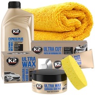 Leštiaca pasta na odstránenie škrabancov na leštenie laku + voskový šampón K2
