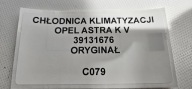 Radiateur climatisation OPEL ASTRA K V 39131676