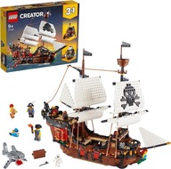 LEGO Creator Statek Piracki, Kreatywny Zestaw z Minifigurkami, Prezent