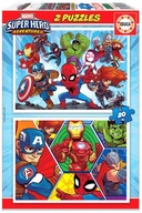 Puzzle 2 x 20 dielikov Marvel Super Hero Adventures /Ed