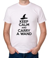 koszulka KEEP CALM AND CARRY A WAND prezent