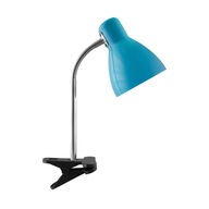 Lampka biurkowa KATI E27 niebieski CLIP 02863 IDEUS