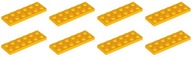 LEGO 3795 6097509 płytka 2x6 jasny pomarańczowy - 8 sztuk