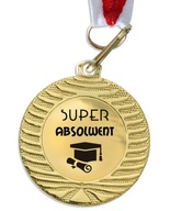 Medal prezent SUPER ABSOLWENT szkoła zakończenie