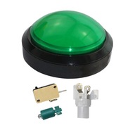 100 mm LED tlačidlo s mikrospínačom zeleným
