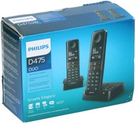 Telefon bezprzewodowy Philips D475 Duo