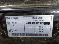 SMART ForTwo 450 LIFT EB1 EA4 02-07 bumper bonnet front front