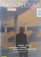 ARCHITEKTURA CZASOPISMA 12 NUMERÓW ROCZNIK 2002 KOMPLET