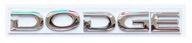 Emblém loga nápis známka DODGE chróm strieborná