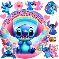 OPŁATEK NA TORT LILO I STICH STICZ + POSTACI + GRATIS TEKST