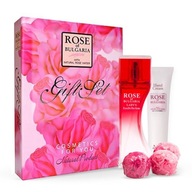 Darčeková sada - mydlo, ružový parfum, krém na
