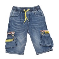 Spodenki krótkie chłopięce jeansowe 146-152