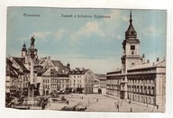 Warszawa - Zamek i Kolumna Zygmunta - ok1910