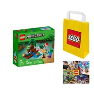 LEGO MINECRAFT č. 21240 - Dobrodružstvo na mokradiach +Taška +Katalóg LEGO 2024