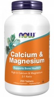 NOW FOODS Calcium & Magnesium - Vápnik 500 mg a Horčík 250 mg (250 tabliet)