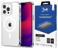 Etui CASE FUTERAŁ PLECKI do, IPHONE 14 PRO MAX ESR Magsafe i Szkło 3MK