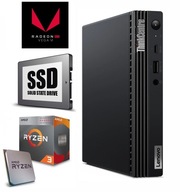 MINI KOMPUTER Lenovo M75q do GIER AMD RYZEN 4x4GHz 16/256GB SSD W10 OFFICE