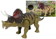 DINOSAURUS NA BATÉRIE TRICERATOPS ZELENÝ